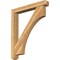 Ekena Millwork Westlake Craftsman Rough Sawn Bracket w/ Offset Brace, Western Red Cedar, 6"W x 42"D x 48"H BKT0604X42X48WTL04RWR - alternate 1